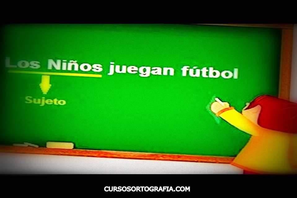Las partes de la oración o clases de palabras
